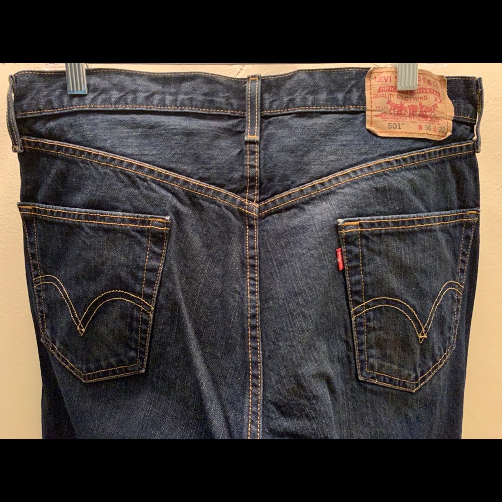 Men’s Levi’s 501 Jeans W 36 L 32 - Picture 5 of 11